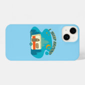 私はキャンパーのまわりにヴァンキャンピングエクスプローラー自然 iPhoneケース (裏面横)