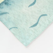 私はキャンピングウッドランドアニマルキッズウォーター色が大好き フリースブランケット (角)