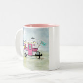 私はキャンピングコーヒーマグが大好き ツートーンマグカップ (正面左)