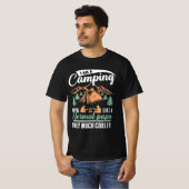 私はキャンピングパパパパメンおもしろいズのキャンピング恋人 Tシャツ (正面フル)