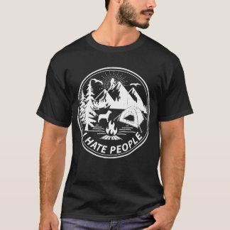 私はキャンプが大好きな人が嫌おもしろいい Tシャツ