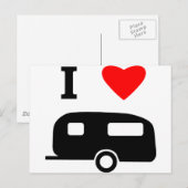 私はキャンプが大好き ポストカード (正面/裏面)