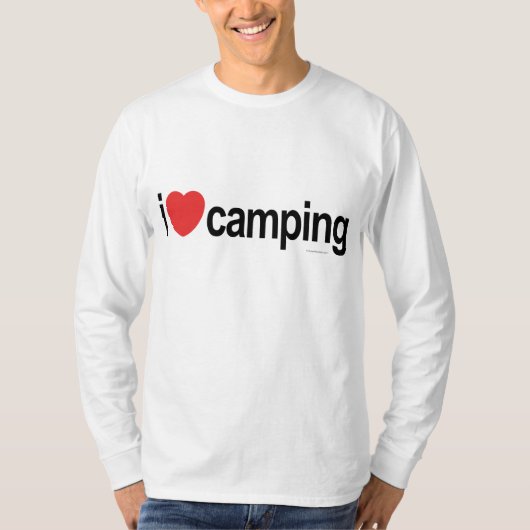 私はキャンプが大好き Tシャツ (正面)