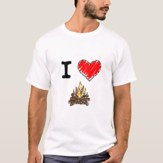 私はキャンプすることを愛します Tシャツ