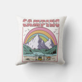 私はキャンプに行きたい クッション (裏面)