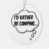 私はキャンプに行きたい セラミックオーナメント (左)