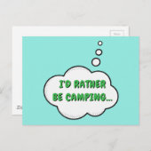 私はキャンプに行きたい ポストカード (正面/裏面)