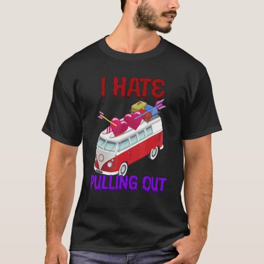 私はキャンプの皮肉なユーモアを引き抜くのが嫌いだ Tシャツ (正面)