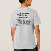 私はキャンプクライスラを生き延びました Tシャツ (裏面)