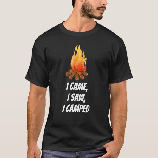 私はキャンプファイアを見来た Tシャツ (正面)