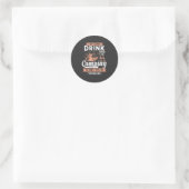 私はキャンプ中は必ずしも飲まない ラウンドシール (バッグ)