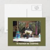 私はキャンプ用はがき葉書を好む ポストカード (正面/裏面)