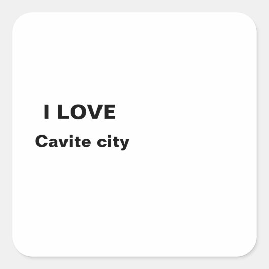私はキャヴィテ市を愛している スクエアシール (正面)