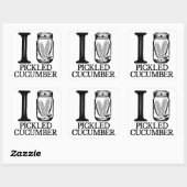 私はキュウリのピクルス大好き – ヴィンテージキュウリ スクエアシール (シート)