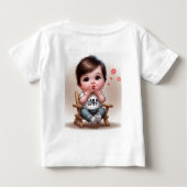 私はキューティー ベビーTシャツ (裏面)