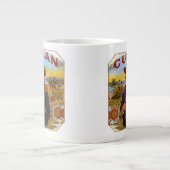 私はキューバのシガーの骨灰磁器のマグを愛します ジャンボコーヒーマグカップ (正面)