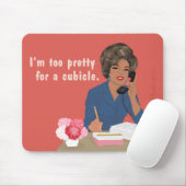 私はキュービクルかわいらしに行きすぎる マウスパッド (マウス)