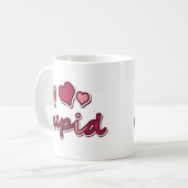 私はキューピッドが大好き コーヒーマグカップ (正面左)