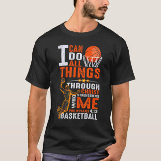 私はキリストによって事を成し遂げ、キリストは私を強くしてくれる Tシャツ