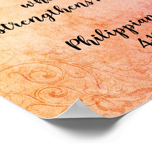 私はキリストのポスターを通して全てのことをカラフルできる ポスター (角)