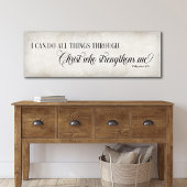 私はキリストの壁画を通して全てのことを行うことができる ポスター