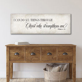 私はキリストの壁画を通して全てのことを行うことができる ポスター