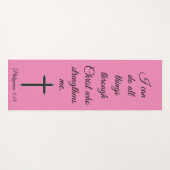 私はキリストの聖なる書物、 経典を通して全てのことを成し遂げる ヨガマット (正面(横))