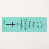 私はキリストの聖なる書物、 経典を通して全てのことを成し遂げる ヨガマット (正面(横))