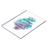 私はキリストを通してすべてのことをすることができる ノートブック (左側)