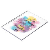 私はキリストを通してすべてのことをすることができる ノートブック (左側)