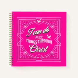 私はキリストを通してすべてのことをすることができる ノートブック