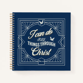 私はキリストを通してすべてのことをすることができる ノートブック