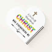 私はキリストを通してすべてのことをすることができる ノートブック (裏面)