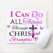 私はキリストを通してすべてのことをすることができる マウスパッド (マウス)