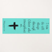 私はキリストを通してすべてのことをすることができる ヨガマット (正面(横))