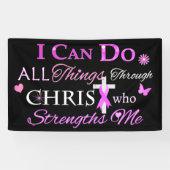 私はキリストを通してすべてのことをすることができる 横断幕 (横)