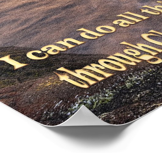 私はキリストを通してすべてのことをする ポスター (角)