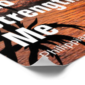 私はキリストを通して全てのことをすることができる ポスター (角)