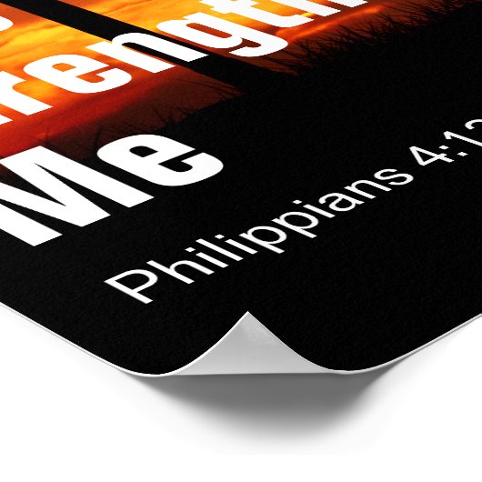 私はキリストを通して全てのことをすることができる ポスター (角)