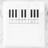 私はキリストを通して全てのことをピアノ鍵で行える 長方形シール (バッグ)