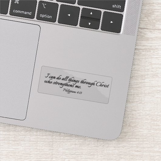 私はキリストを通して全てのことを行うことができる澄ん- シール (詳細)