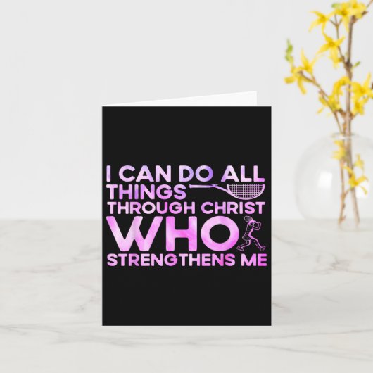 私はキリストを通して全てのことを行うことができる カード (黄色い花)