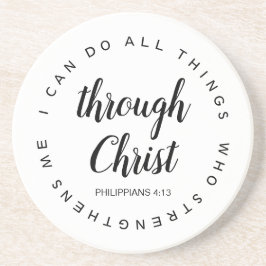 私はキリストを通して全てのことを行うことができる コースター