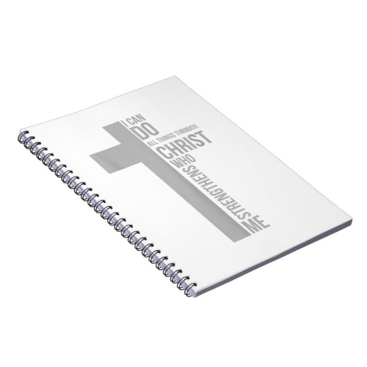 私はキリストを通して全てのことを行うことができる ノートブック (右側)