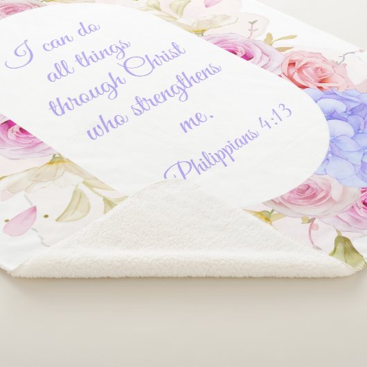 私はキリストを通して全てのことを行うことができる – ピリピ4 シェルパブランケット (3/4)