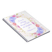 私はキリストを通して全てのことを行うことができる – ピリピ4 ノートブック (右側)