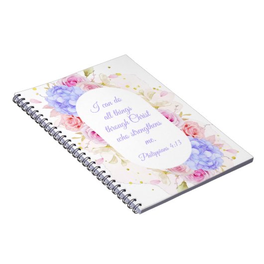 私はキリストを通して全てのことを行うことができる – ピリピ4 ノートブック (右側)