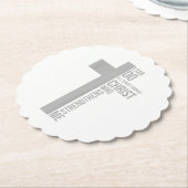 私はキリストを通して全てのことを行うことができる ペーパーコースター (アングル)