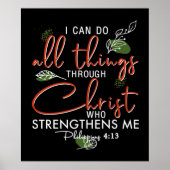 私はキリストを通して全てのことを行うことができる ポスター (正面)