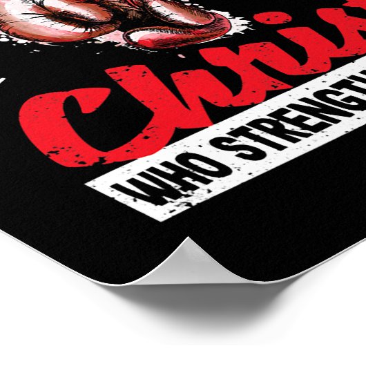 私はキリストを通して全てのことを行うことができる ポスター (角)